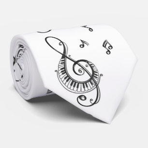 "PIANO MUISCAL NOTES GALORE" TIE SLIPS