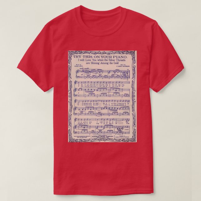 PIANO MUSIC 4 T SHIRT (Design framsida)