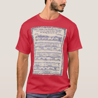 PIANO MUSIC 4 T SHIRT