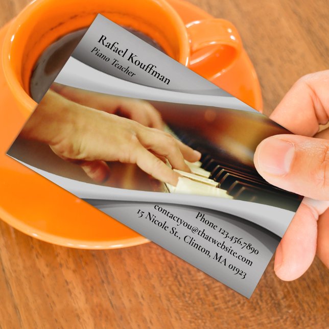 Piano Music Affärskort Visitkort (Skapare uppladdad)