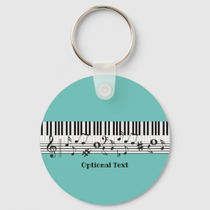 Piano Music Design Keychain Nyckelring