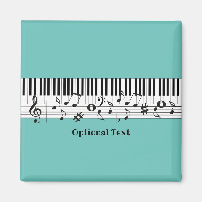 Piano Music Design Magnet (Framsidan)