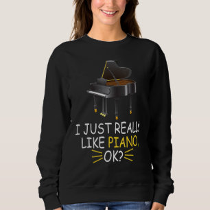 Piano Music Jag bara Verkligen som Piano Ok T Shirt