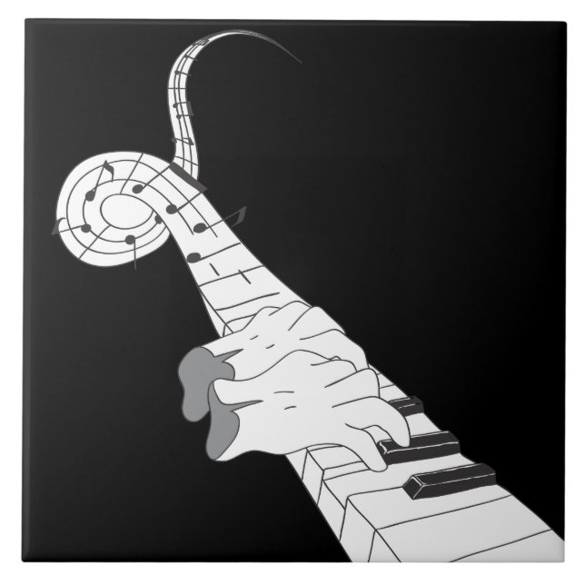 Piano Music Kakelplatta (Framsidan)