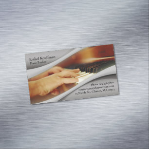 Piano Music Magnetiska Visitkort