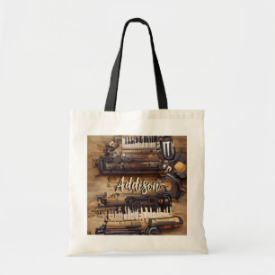Piano Music Personlig Tote Bag Tygkasse