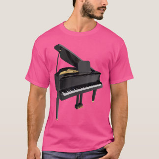 Piano Music T Shirt För Män Kvinnor Pojkar Flickor