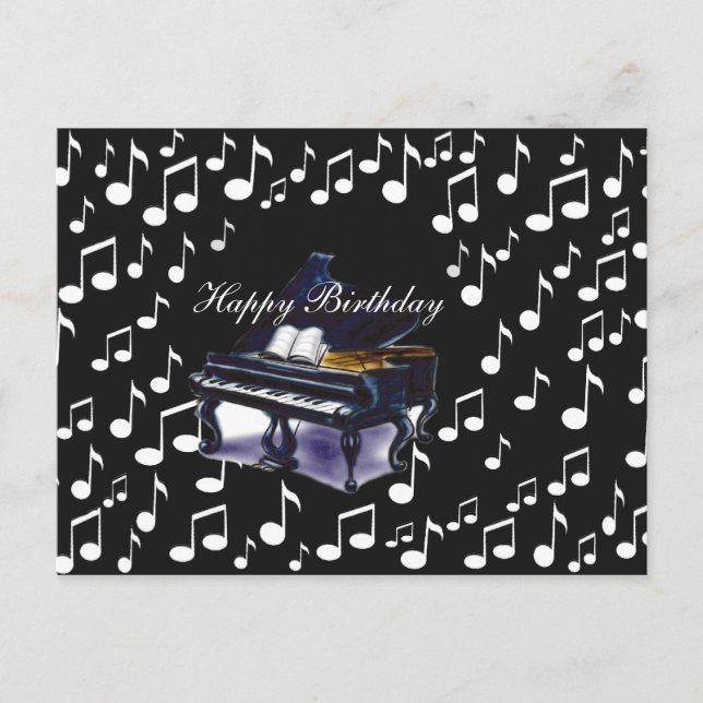 Piano Music_ Vykort (Framsida)