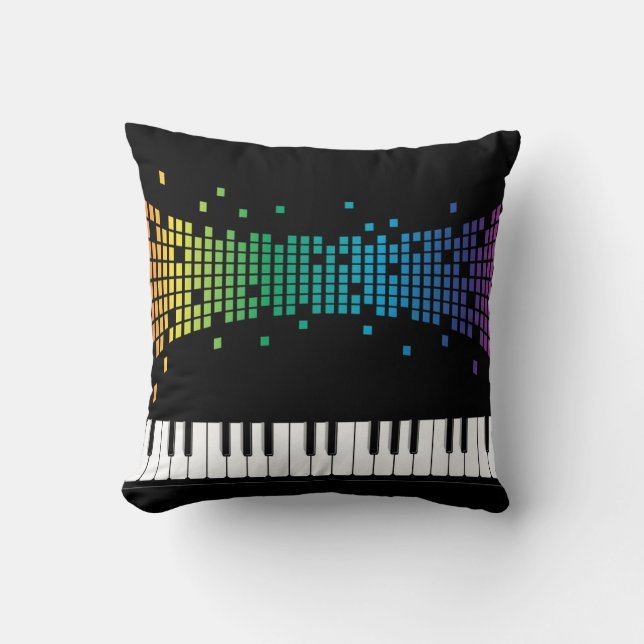 Piano Musical Instrument Music älskare Kudde (Framsida)