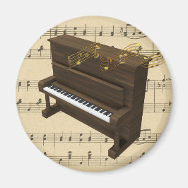 Piano Musical Instrument och Lakan Music Magnet