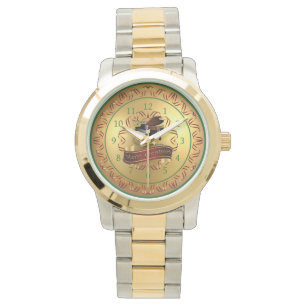 Piano ~ Musical Rulla ~ Guld "God jul" Armbandsur