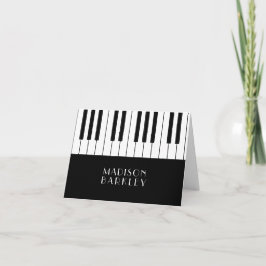 Piano Musician Music Teacher Anteckningskort