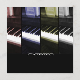 Piano/musik av livInbjudan-Meddelandet Inbjudningar