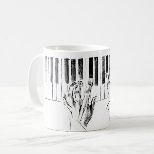 Piano Musik Kaffemugg