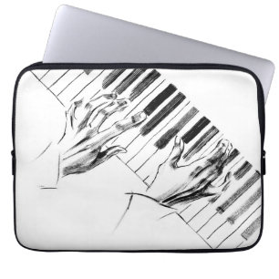 Piano Musik Laptop Fodral