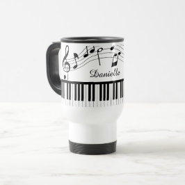 Piano Musik noter Script Namn Black White Resemugg
