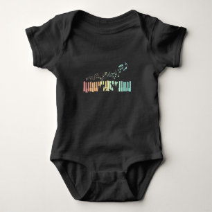 Piano Musik noter Tangentbord Player Pianist färg T Shirt