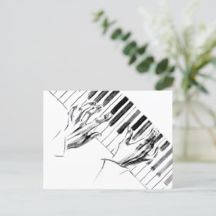 Piano Musik Vykort
