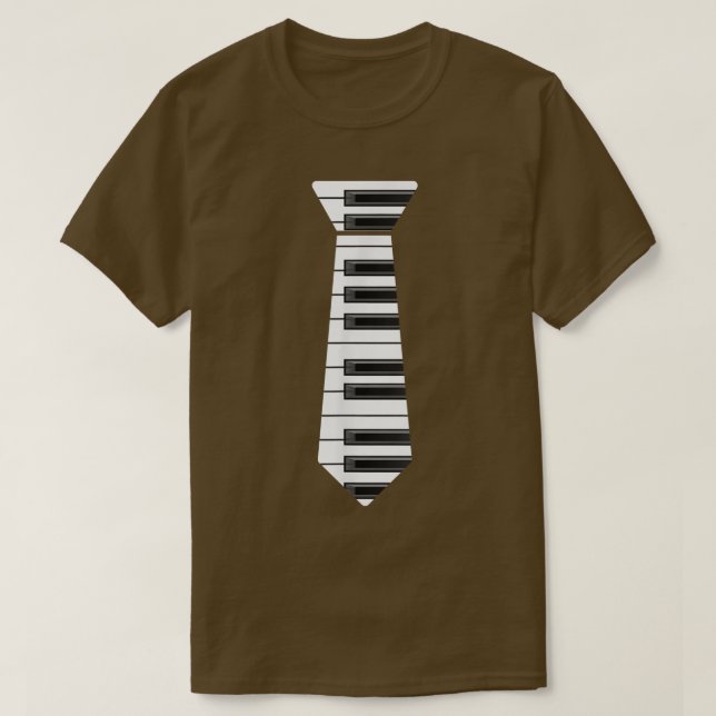 Piano Necktie Piano Player Pianist Classical Music T Shirt (Design framsida)