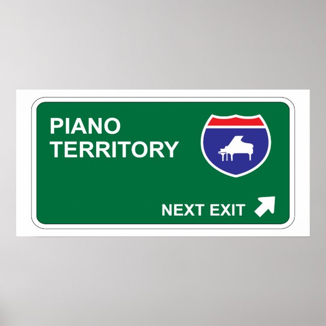 Piano Next Exit Poster (Framsidan)