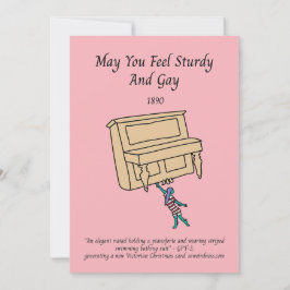 Piano Niaid AI-Generated Victorian Helgdag Card Julkort