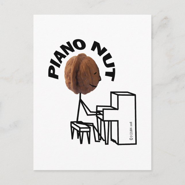 Piano Nöt Vykort (Framsida)