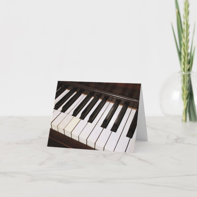 Piano Notecard Kort (Framsida)