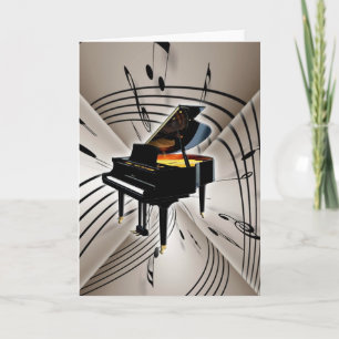 Piano Notes och personal Kort