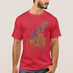 Piano Notes Pianoforte Tangentbord Pianist Notatio T Shirt