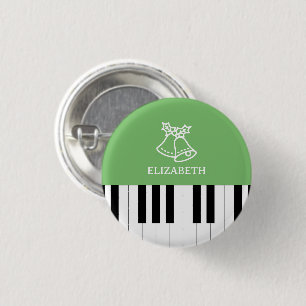 Piano Nyckel Best Piano Teacher Varje jul Grönt Knapp