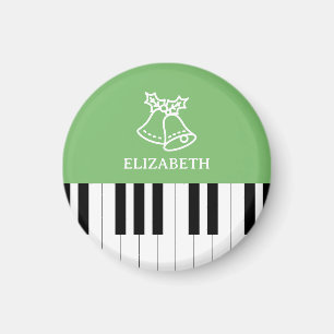 Piano Nyckel Best Piano Teacher Varje jul Grönt Magnet