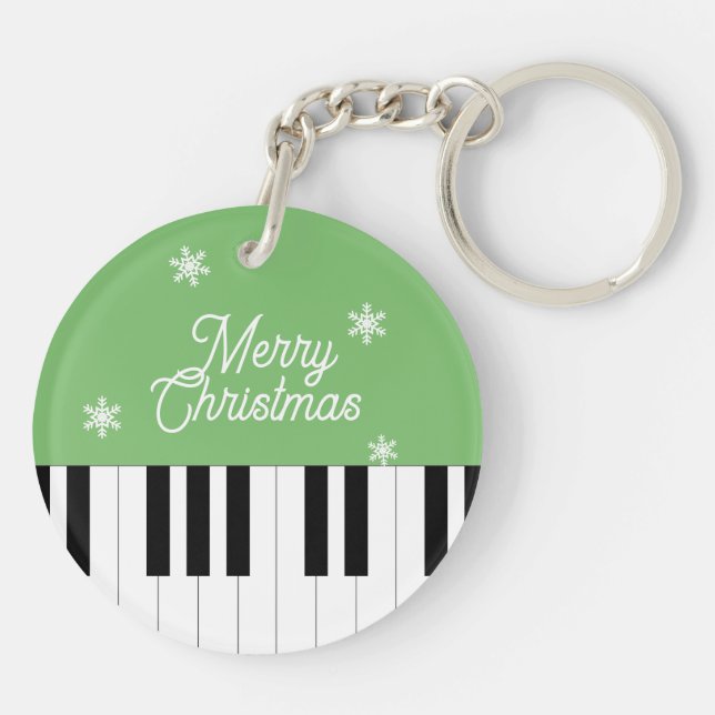 Piano Nyckel Jingle Bell God jul Red Grönt (Baksidan)