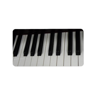 Piano nyckel-märken adressetikett