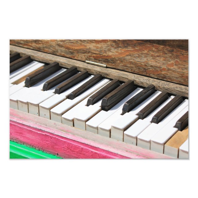 Piano Nycklar 2 Fototryck (Framsidan)