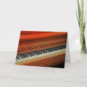 Piano Nycklar Anpassade-hälsningskort Kort