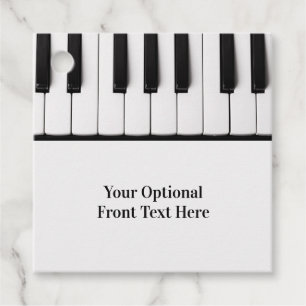 Piano Nycklar anpassningsbar-gåva/favärdelaggar Gåvor Etiketter