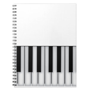 Piano Nycklar Anteckningsbok