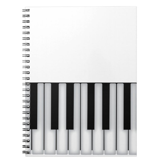 Piano Nycklar Anteckningsbok (Framsidan)