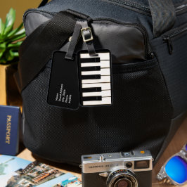 Piano Nycklar Bagagebricka
