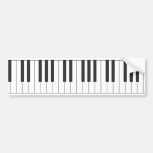 Piano nycklar bildekal