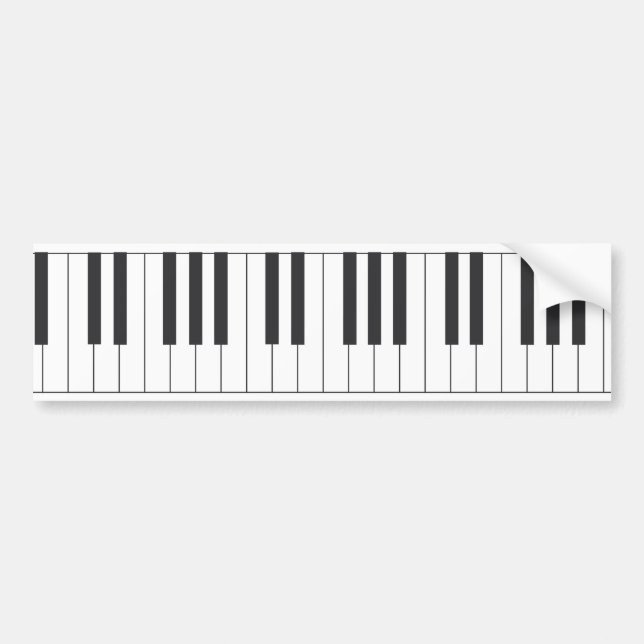 Piano nycklar bildekal (Framsidan)