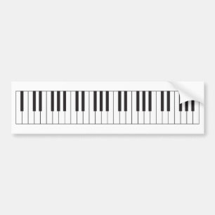 Piano Nycklar Bildekal