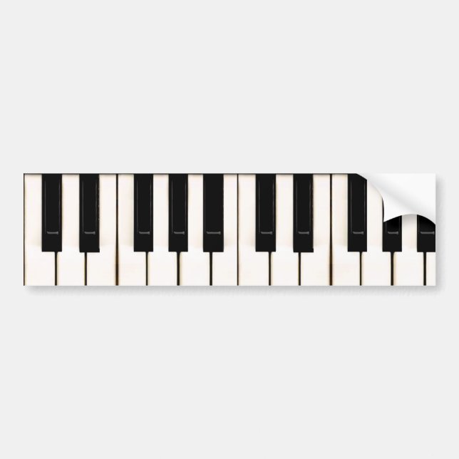 Piano Nycklar Bildekal (Framsidan)