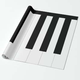 Piano Nycklar Black och White Tangentbord Music Äl Presentpapper