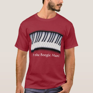 PIANO NYCKLAR Boogie Man Roligt Music Älskare T-Sh Tröja