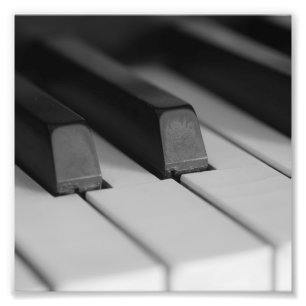 Piano Nycklar Closeup Fototryck