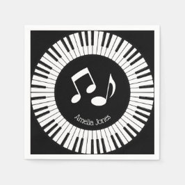 Piano Nycklar Design Pappersservett