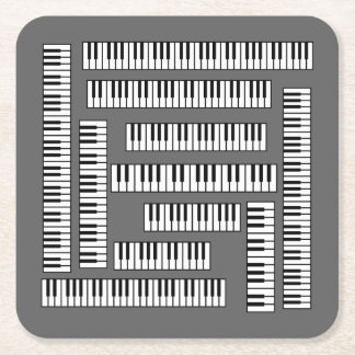 Piano Nycklar EV Underlägg Papper Kvadrat