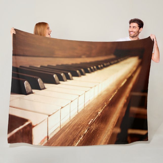 Piano Nycklar Fleecefilt (På plats)