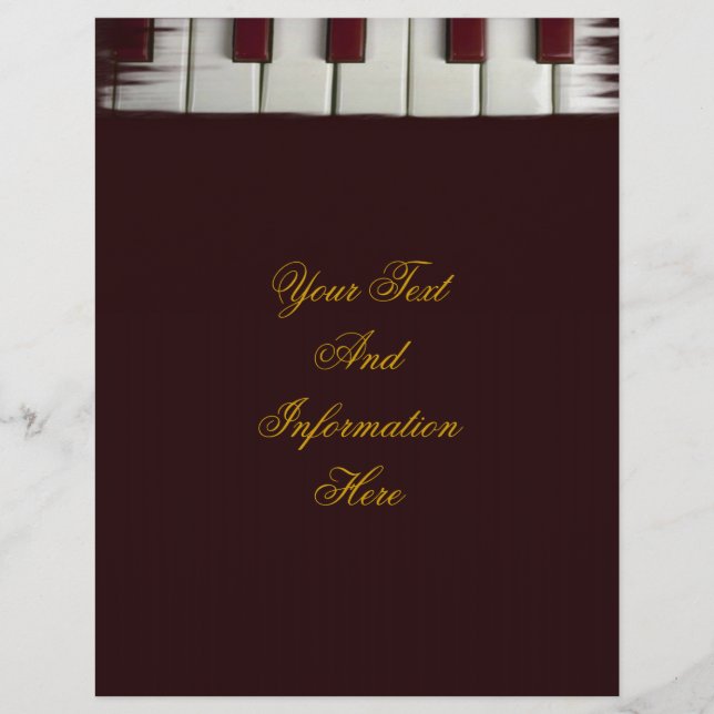 Piano Nycklar Flyer (Framsidan)